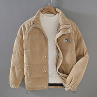 Günther | Herren Lockere Passform Cordjacke in Khaki
