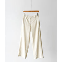 Damen Weit geschnittene elegante Trousers Nord Taschen in Elfenbein