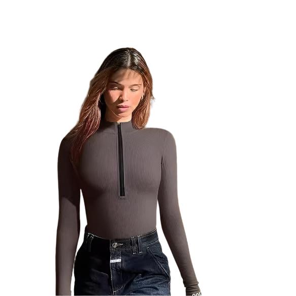 Vera® | Damen Badeanzug mit Reißverschluss und langen Ärmeln