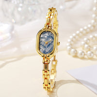 Alira Gold Moment Watch in Blau