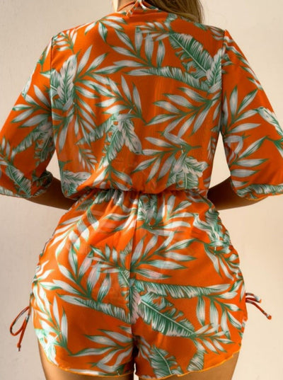 Kirsty® | Sexy dreiteiliger Bikini mit tropischem Print