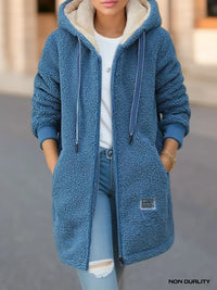 Belinda | Cardigan mit Fleece-Futter in Blau