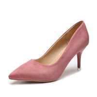 Damen nan spitze Court-Pumps mit schlankem Stilettoabsatz und gepolsterter Komfortinnensohle in Rosa