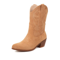 Elliot | Modische Bestickte Stiefeletten in Gelb