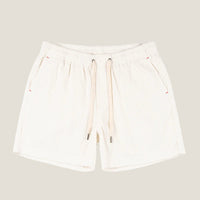 James | Elastischer Bund Kordelzug Shorts in Weiß