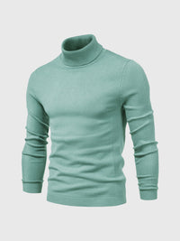 Rollkragen Pullover Herren Baumwolle | Elegant & Bequem in Grün