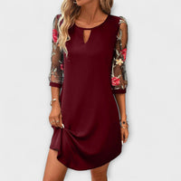 Adelajda - Kleid Zeitlose Eleganz in Bordeaux