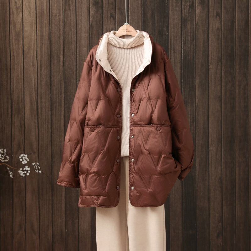 Fenya | Wende-Daunenjacke Mit Leichtem Steppmuster