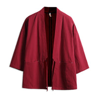 Romy | Leichte Kimono Wickeljacke in Rot