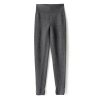 Damen Hochtaillierte Feinstrick-Leggings mit nahtlosem Komfortbund Nord Taschen in Schwarzgrau