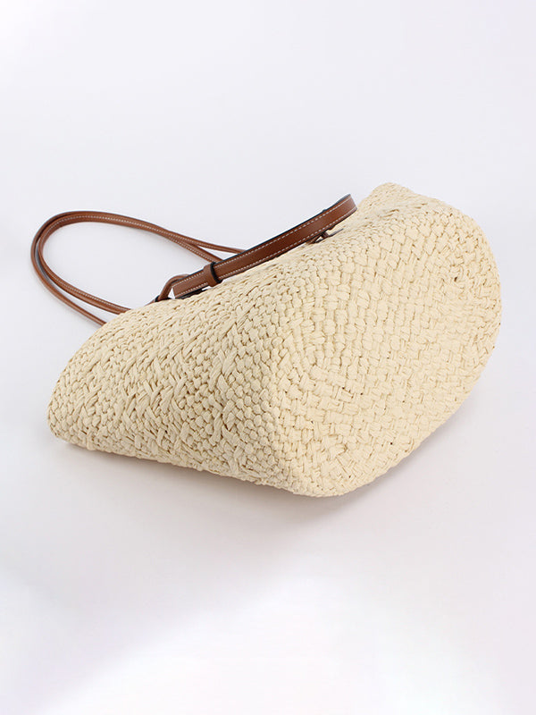 Bruna - Modische und lässige Persönlichkeitstasche aus Stroh