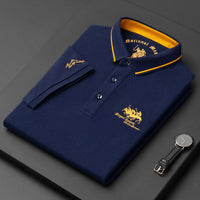 Alphonse | Herren Elegant Polo Hemd | Kurzarm in Blau