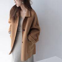 Damen Übergroße Utility-Jacke Nord Taschen in Camel