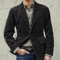 Winterjacke Herren Set Blazer Weste | Vielseitig in Schwarz