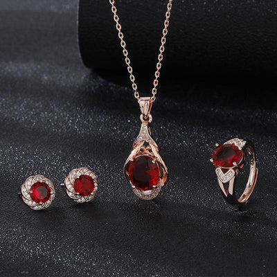 Friedhilde - Rubinrote Eleganz