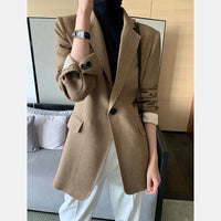 DamenEleganter und bequemer Blazer Nord Taschen in Braun