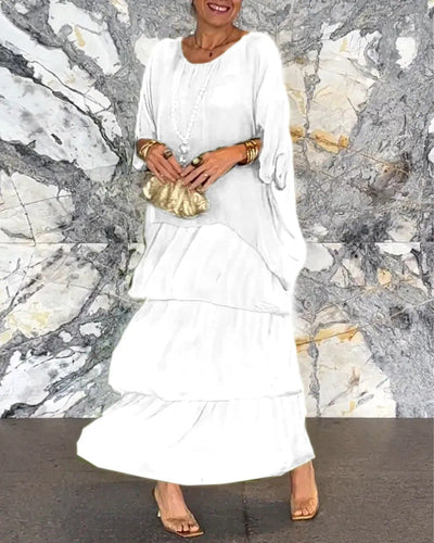 Delia® | Marianne Langes handgefertigtes Lagenkleid