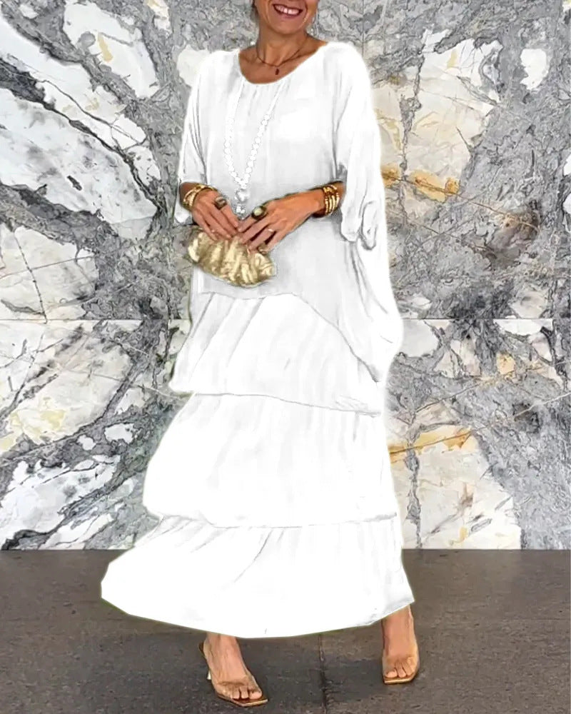 Delia® | Marianne Langes handgefertigtes Lagenkleid