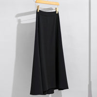 Damen Fließender Maxirock mit hohem Bund, A‑Linie und elegantem Fall Nord Taschen in Meteorschwarz
