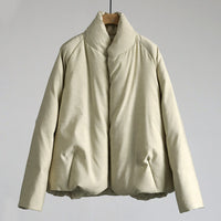 Damen Urbaner Steppjacke Nord Taschen in Bohnengrün