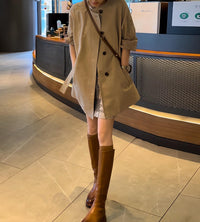 Damen Trendige und leichte Übergangsjacke Nord Taschen in Khaki