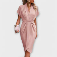 Serena - Midi-Wickelkleid in Rosa