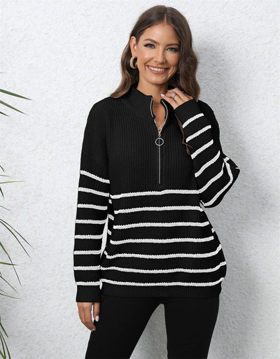MOCK NECK LANGARM ZIP-UP PULLOVER | MODERNER STIL, KOMFORTABEL, VIELSEITIG