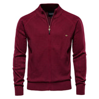 Logan™ | Offene Kragen-Strickjacke in Bordeaux