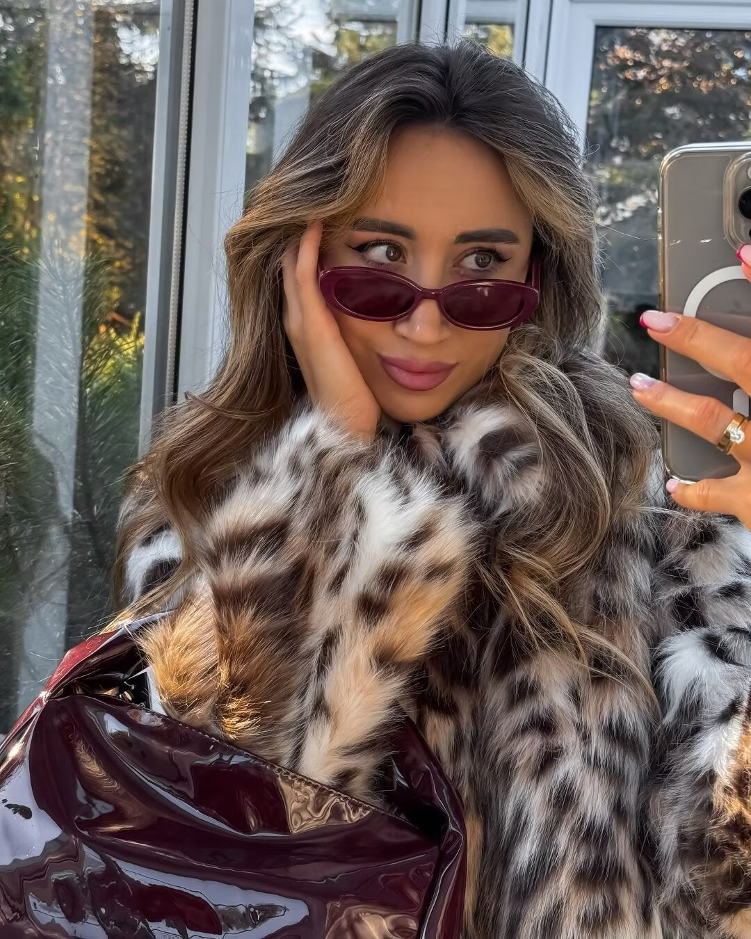 Anouk | Oversize-Kunstfelljacke