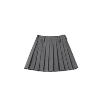 Damen Plissierter Midi-Rock Nord Taschen in Rauch Grau
