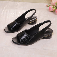 Heidi | Elegante Komfort-Sandalen in Schwarz