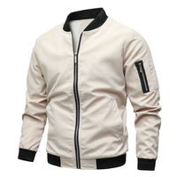 Trendige Bomberjacke für Herren in Beige