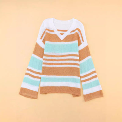 DAME PULLOVER MIT SEITLICHEM SCHLITZ | ELEGANTER V-AUSSCHNITT