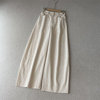 Damen Weite Leinenhose Nord Taschen 1789268742 in Beige