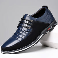 Curtis - Herrenschuhe aus Leder, klassische Mode in Blau