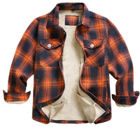 Max | Klassische Holzfäller-Jacke im Freizeitlook in Orange