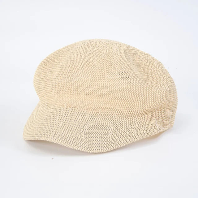 Achteckige Baskenmütze Frauen Sonnenhut