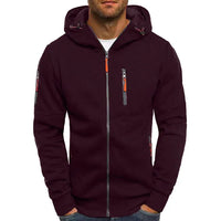 Stilvolle Fleece Jacke für Herren - Oliver in Burgunderrot