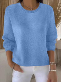 Blythe | Lässiger Strickpullover in Hellblau
