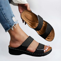 Lynn | Elegante orthopädische Sandale für Damen in Schwarz