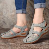 Orthopädische Damen Sandalen mit Arch Support für Spaziergänge und Alltag in Grau