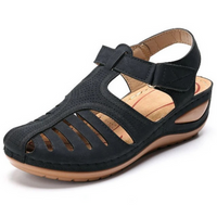 Orthopädische Damen Sandalen mit Arch Support für Spaziergänge und Alltag in Schwarz