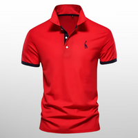 Oscar | Polo Shirt in Rød