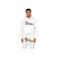 LT2 Unisex Hoodie und Jogginghosen Set in Weiß