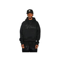LT2 Unisex Hoodie und Jogginghosen Set in Schwarz