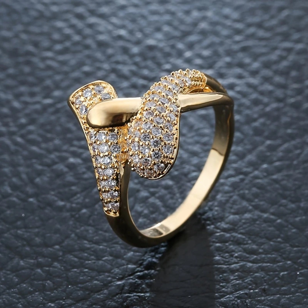 Gold-Glitzer-Ring