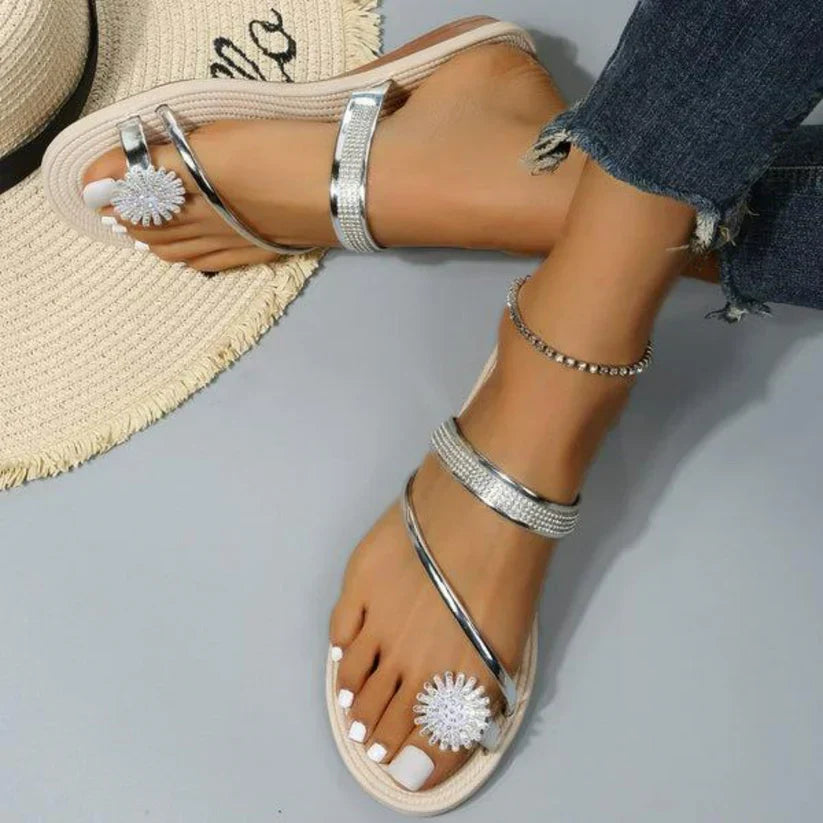 Natalie® | Sandalen mit Schneeflockenmuster