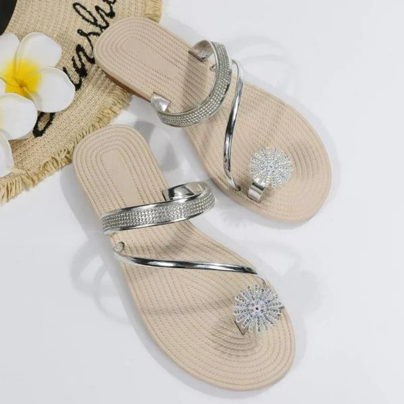 Natalie® | Sandalen mit Schneeflockenmuster