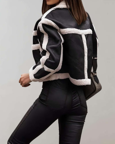 Prescilla -  Gut sitzende dicke Kunstjacke