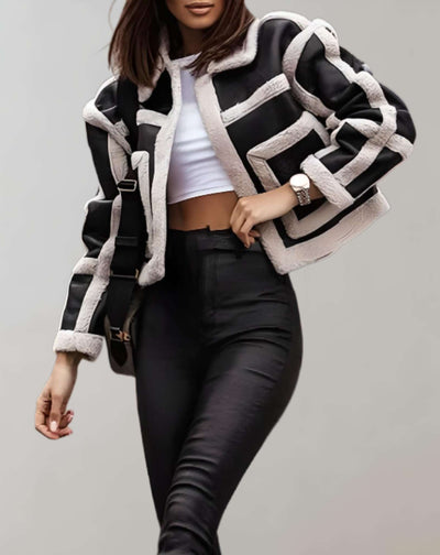 Prescilla -  Gut sitzende dicke Kunstjacke